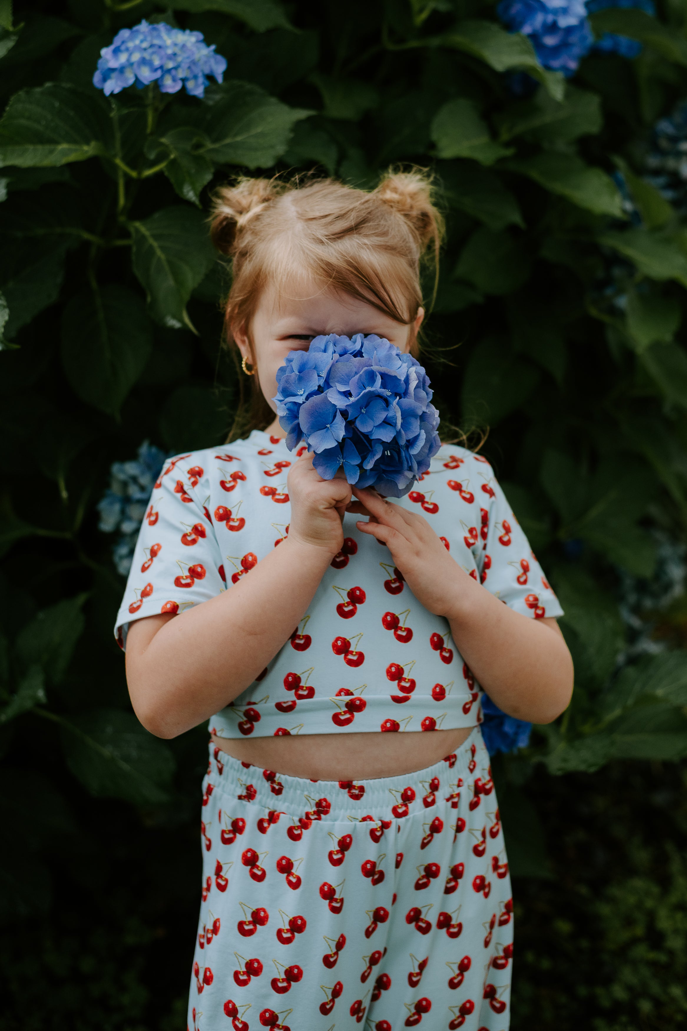 Crop and Flare Set- Cherries PREORDER