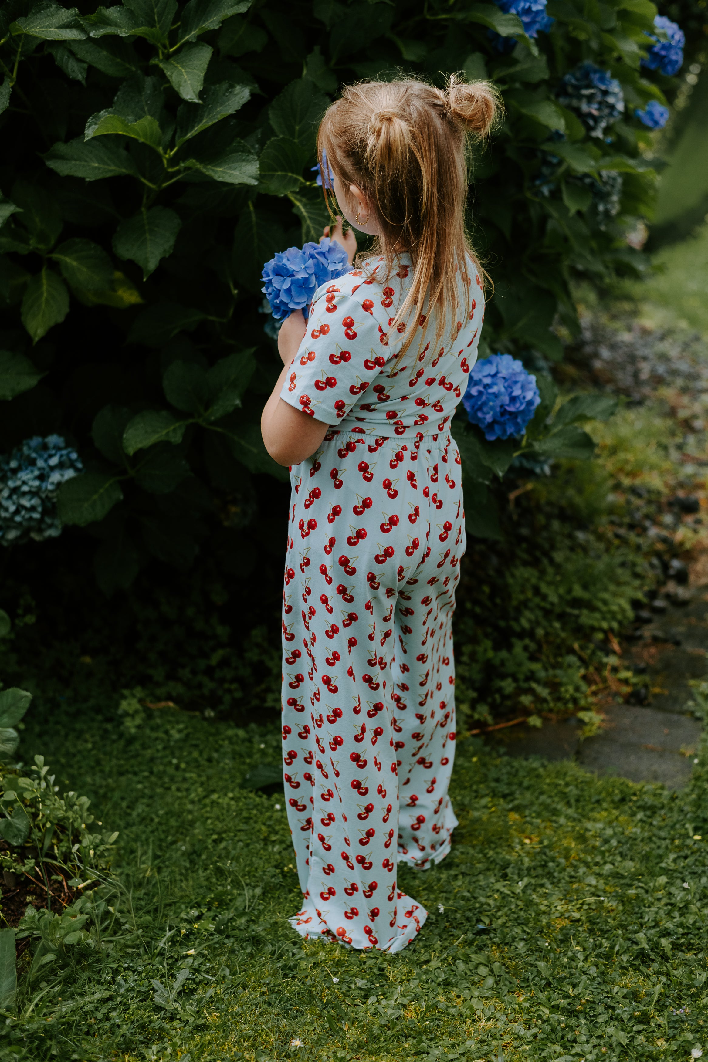 Crop and Flare Set- Cherries PREORDER