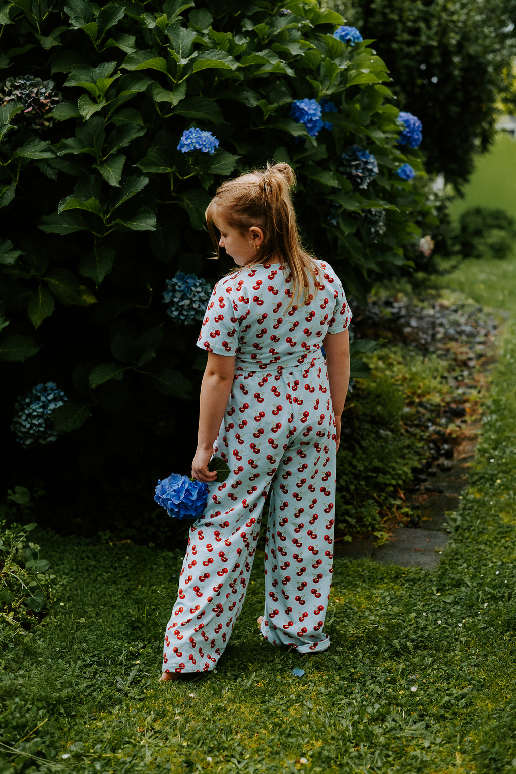 Crop and Flare Set- Cherries PREORDER