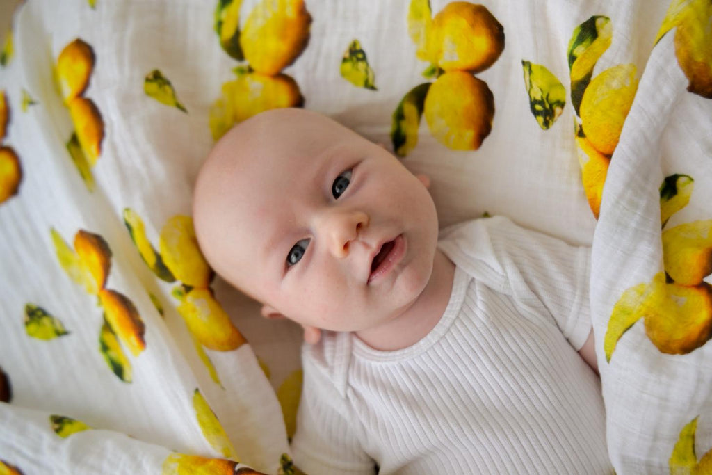 Little Lemons Organic Cotton Swaddle - PREORDER