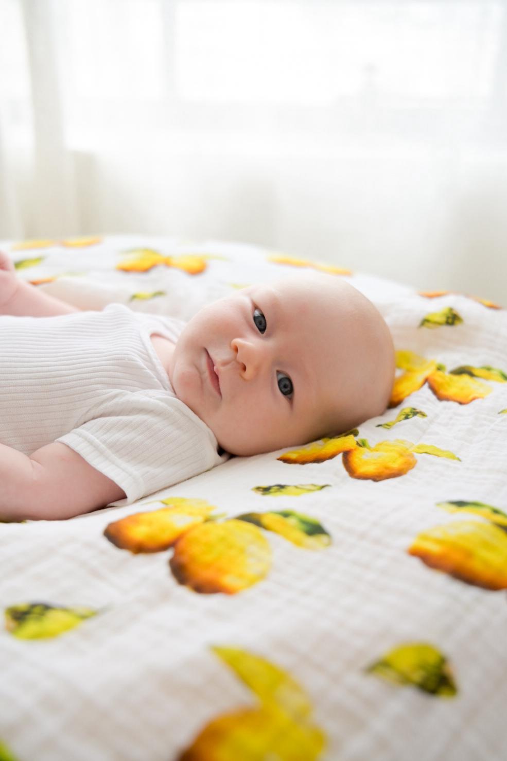Little Lemons Organic Cotton Swaddle - PREORDER